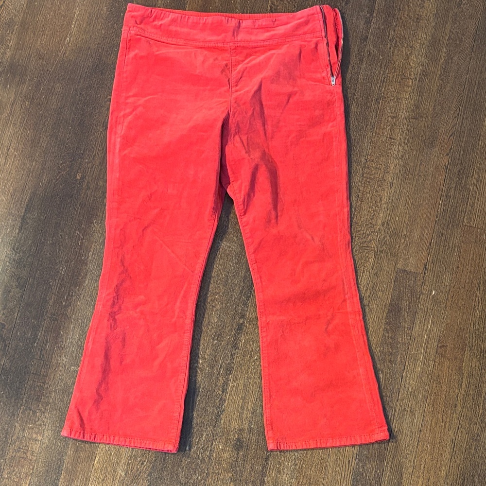 Free People Hot Shot Cropped Velour Pant